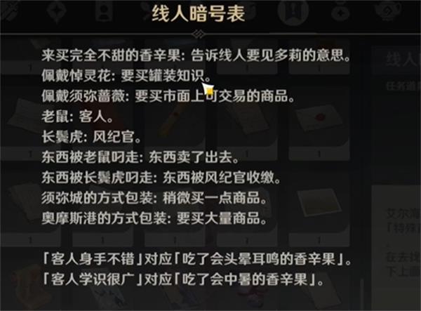 原神多莉接頭暗號是什么 原神多莉接頭暗號答案